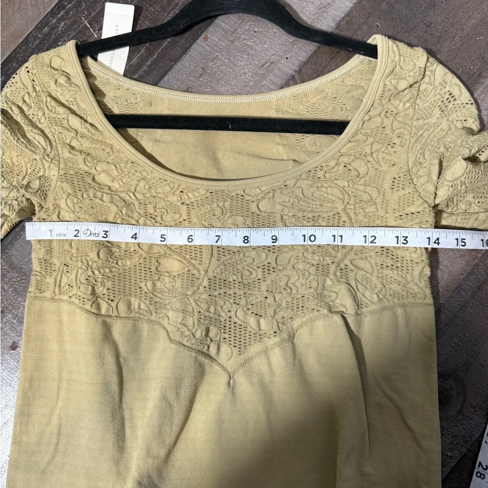NWT Anthropologie Seamless Boat‎ Neck Top- Small
